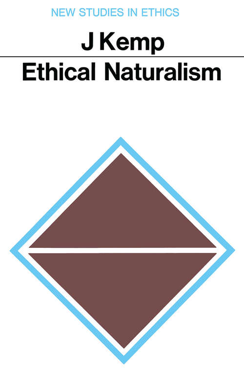 Book cover of Ethical Naturalism: Hobbes and Hume: Hobbes And Hume (pdf) (1st ed. 1970) (New Studies in Ethics)