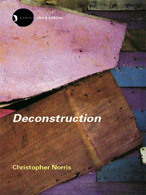 Book cover of Deconstruction: Theory and Practice