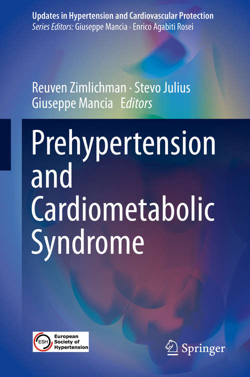 Book cover of Prehypertension and Cardiometabolic Syndrome (Updates in Hypertension and Cardiovascular Protection)