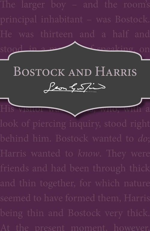 Book cover of Bostock and Harris