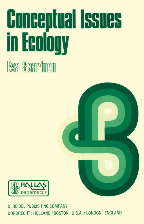 Book cover of Conceptual Issues in Ecology (1982)