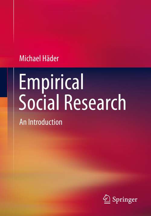 Book cover of Empirical Social Research: An Introduction (1st ed. 2022)