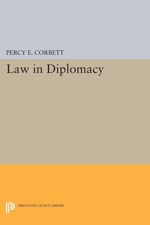 Book cover of Law in Diplomacy