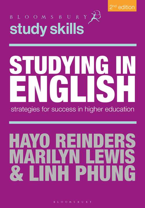 Book cover of Studying in English: Strategies for Success in Higher Education (Macmillan Study Skills)