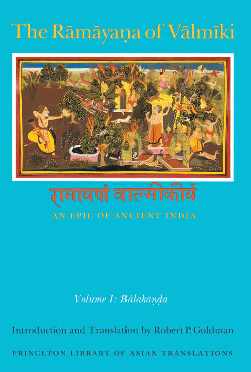 Book cover of The Rāmāyaṇa of Vālmīki: Balakāṇḍa