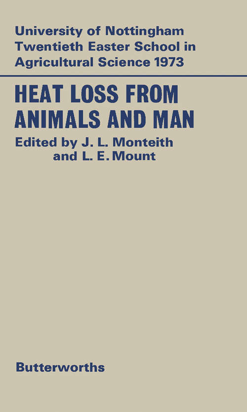 Book cover of Heat Loss from Animals and Man: Assessment and Control