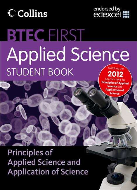 Book cover of BTEC First: Principals of Applied Science and Application of Science (PDF)