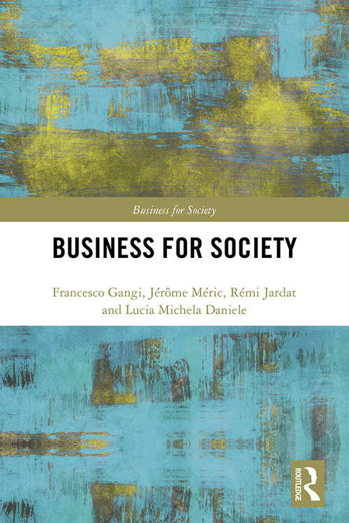 Book cover of Business for Society (Business for Society)