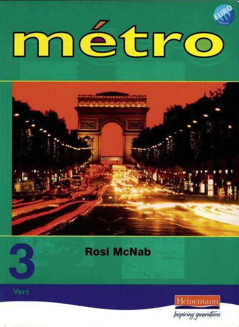 Book cover of Metro 3, Vert: pupil book (Euro edition)