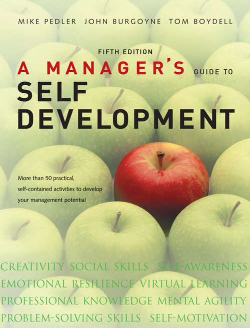 Book cover of A Manager's Guide To Self-development (5)