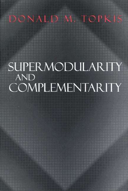 Book cover of Supermodularity and Complementarity