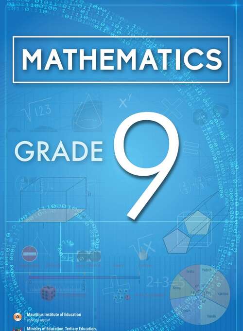 Book cover of Mathematics class 9 - MIE