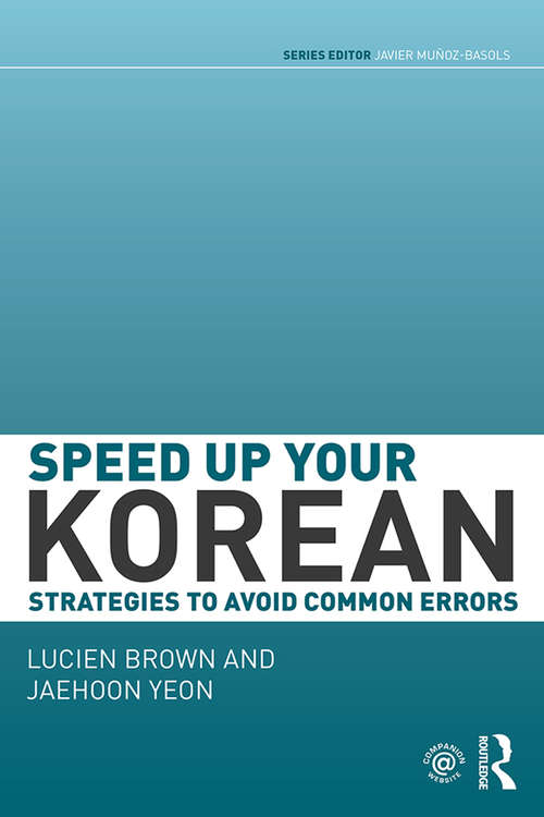 Book cover of Speed up your Korean: Strategies to Avoid Common Errors