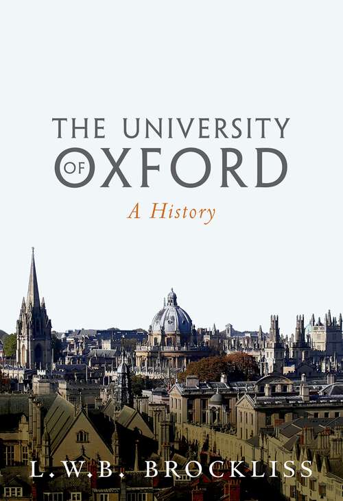 Book cover of The University of Oxford: A History