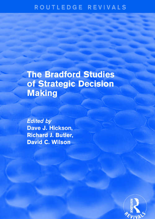 Book cover of The Bradford Studies of Strategic Decision Making