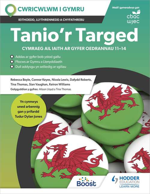 Book cover of Tanio'r Targed: Cymraeg Ail Iaith ar gyfer oedrannau 11–14