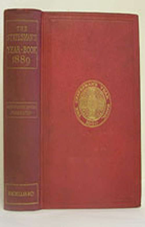 Book cover of The Statesman's Year-Book (26th ed. 1889) (The Statesman's Yearbook)