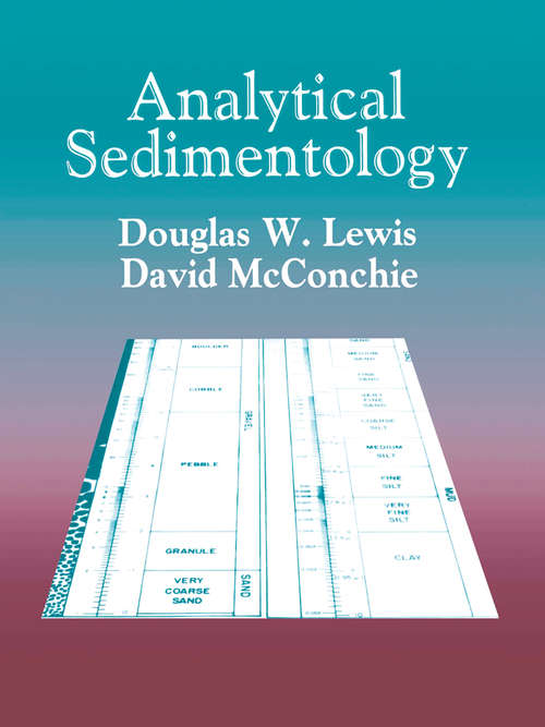 Book cover of Analytical Sedimentology (1994)