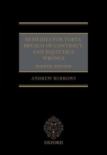 Book cover of Remedies For Torts, Breach Of Contract, And Equitable Wrongs (4)