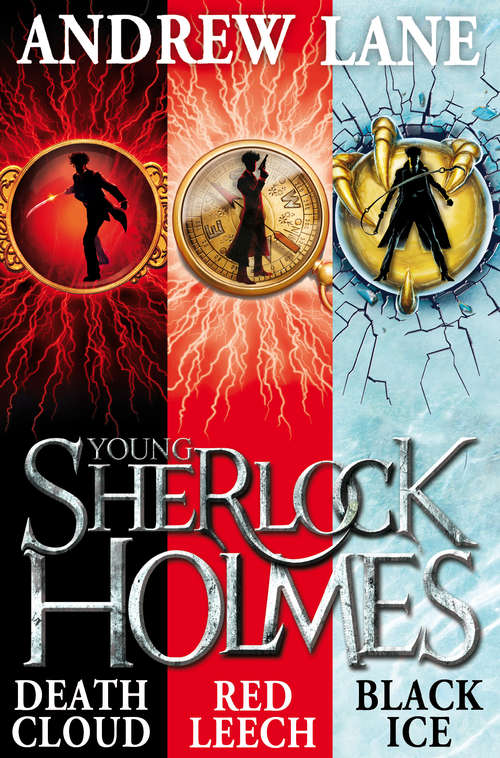 Book cover of Young Sherlock Holmes 1-3: Death Cloud, Red Leech and Black Ice