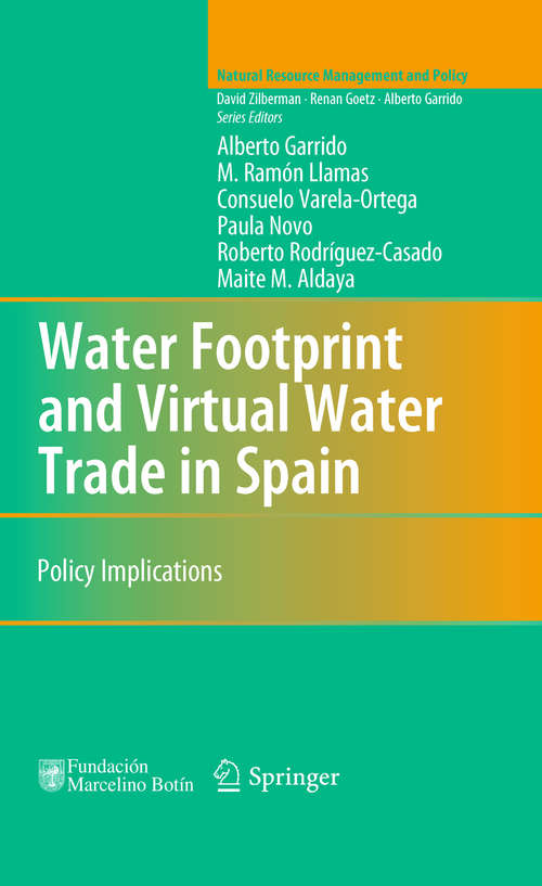 Book cover of Water Footprint and Virtual Water Trade in Spain: Policy Implications (2010) (Natural Resource Management and Policy #35)