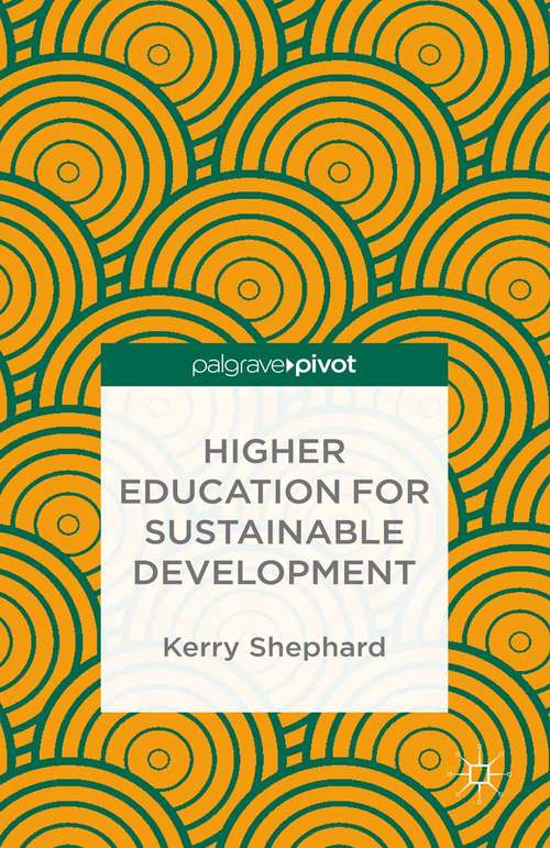 Book cover of Higher Education for Sustainable Development (1st ed. 2015)