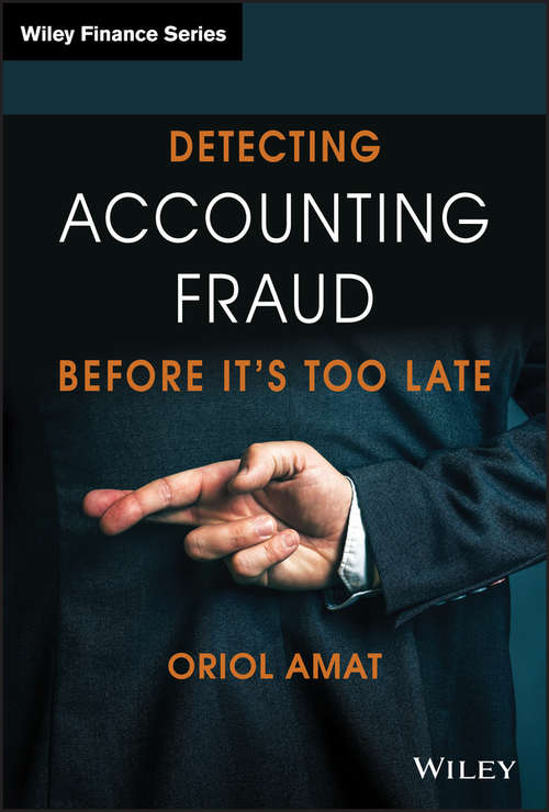 Book cover of Detecting Accounting Fraud Before It's Too Late (The Wiley Finance Series)