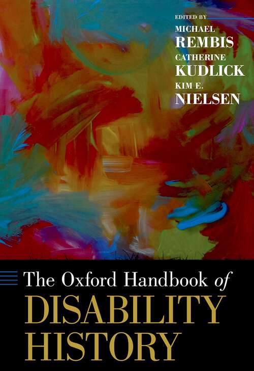 Book cover of The Oxford Handbook of Disability History (Oxford Handbooks)