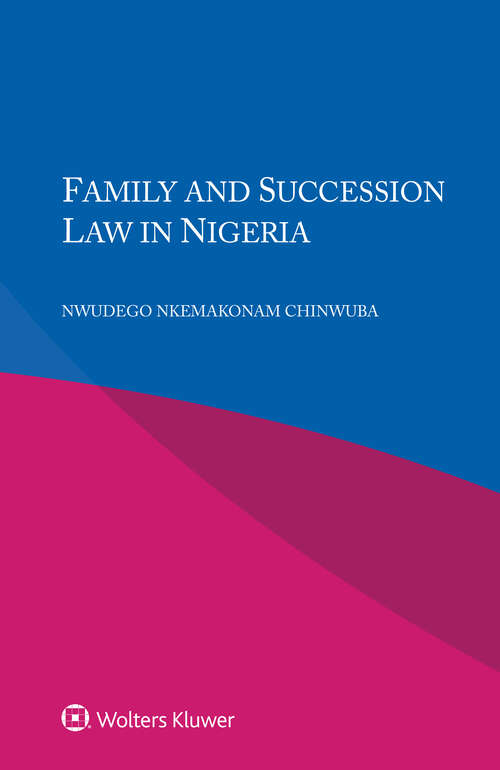 Book cover of Family and Succession Law in Nigeria
