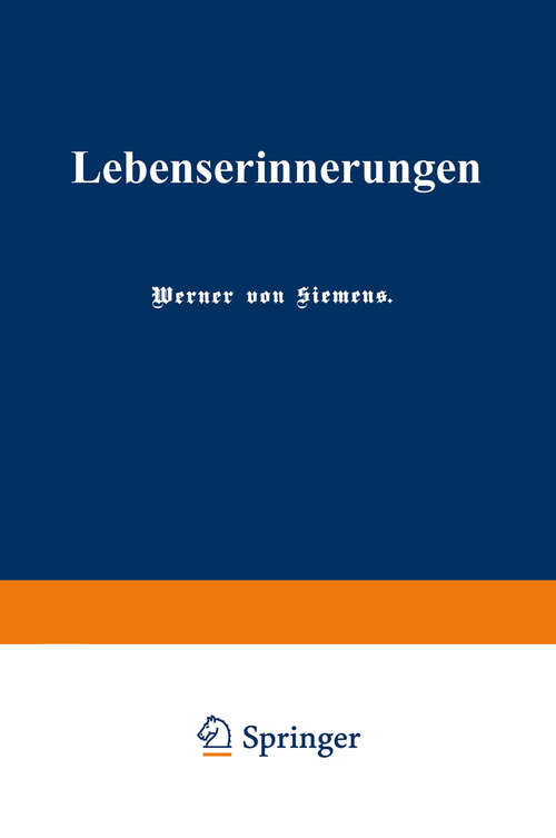 Book cover of Lebenserinnerungen (2. Aufl. 1893)