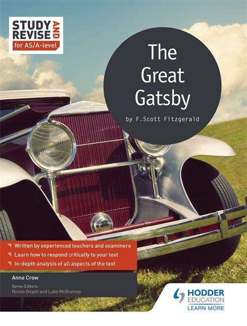 Book cover of Study And Revise: The Great Gatsby For As/a Level
