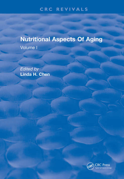 Book cover of Nutritional Aspects Of Aging: Volume 1