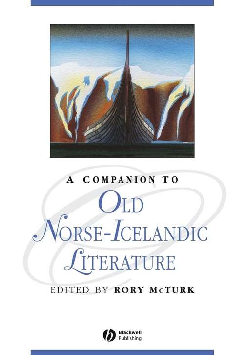 Book cover of A Companion to Old Norse-Icelandic Literature and Culture (Blackwell Companions to Literature and Culture)