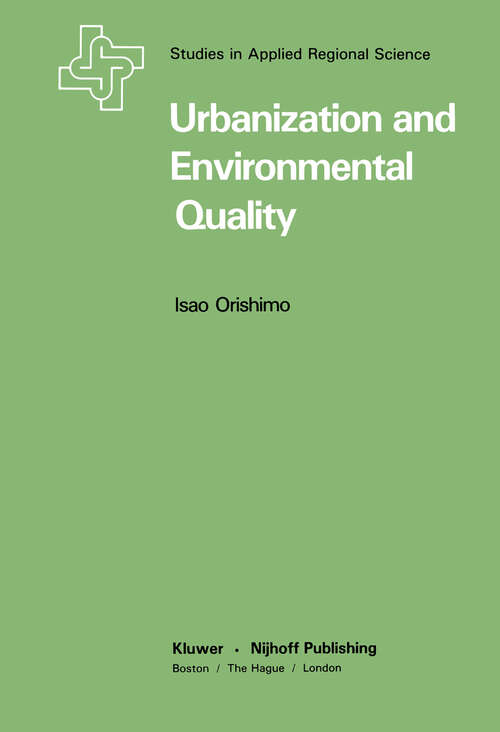 Book cover of Urbanization and Environmental Quality (1982) (Studies in Applied Regional Science #21)