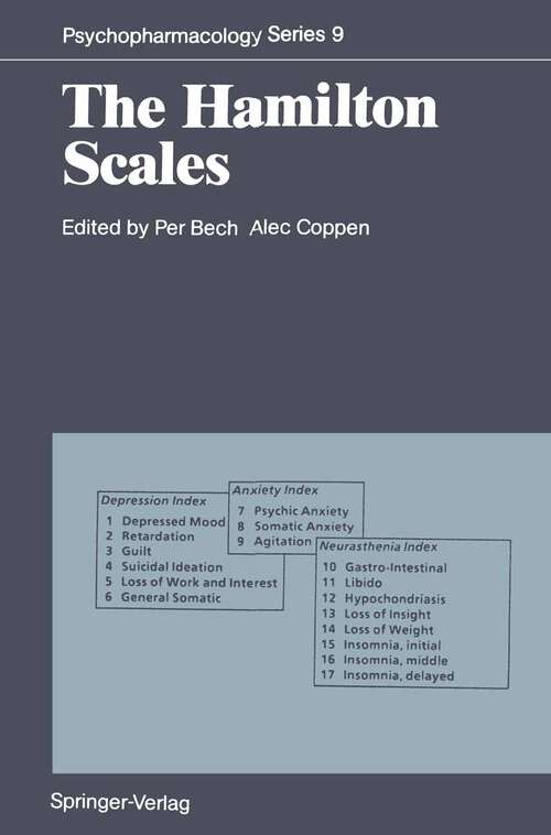 Book cover of The Hamilton Scales (1990) (Psychopharmacology Series #9)