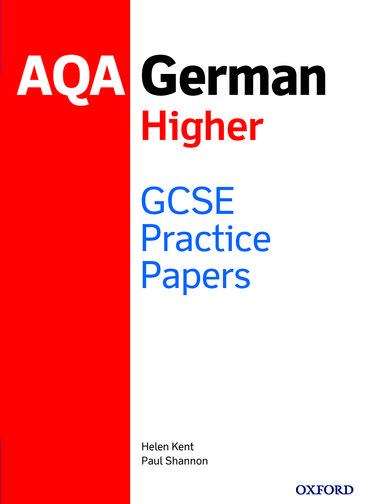 Book cover of AQA GCSE German Higher Practice Papers (1)