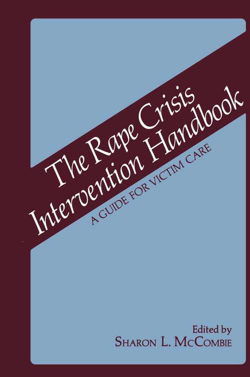Book cover of The Rape Crisis Intervention Handbook: A Guide for Victim Care (1980)
