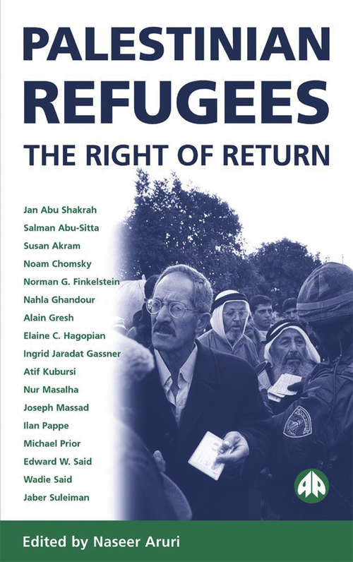 Book cover of Palestinian Refugees: The Right of Return