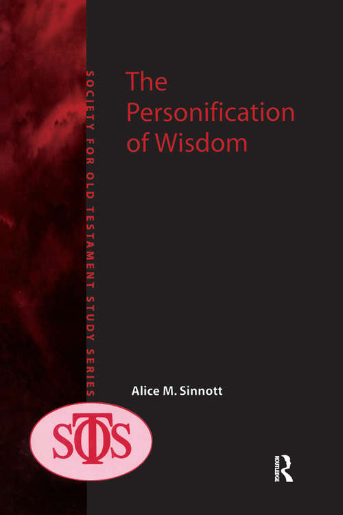 Book cover of The Personification of Wisdom (Society for Old Testament Study)