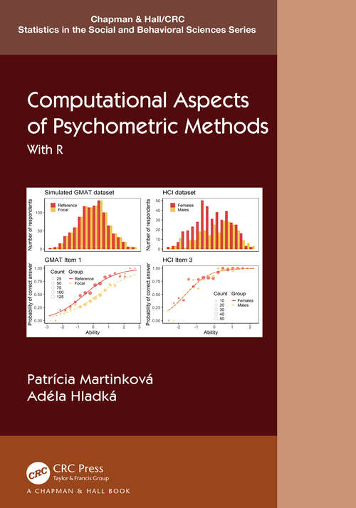 Book cover of Computational Aspects of Psychometric Methods: With R (Chapman & Hall/CRC Statistics in the Social and Behavioral Sciences)