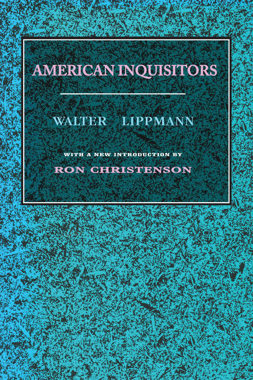 Book cover of American Inquisitors