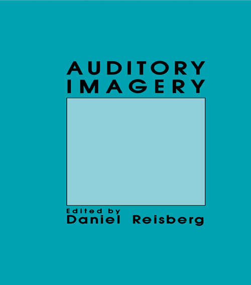 Book cover of Auditory Imagery