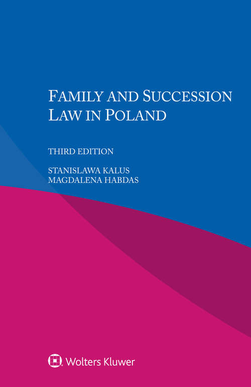 Book cover of Family and Succession Law in Poland (3)