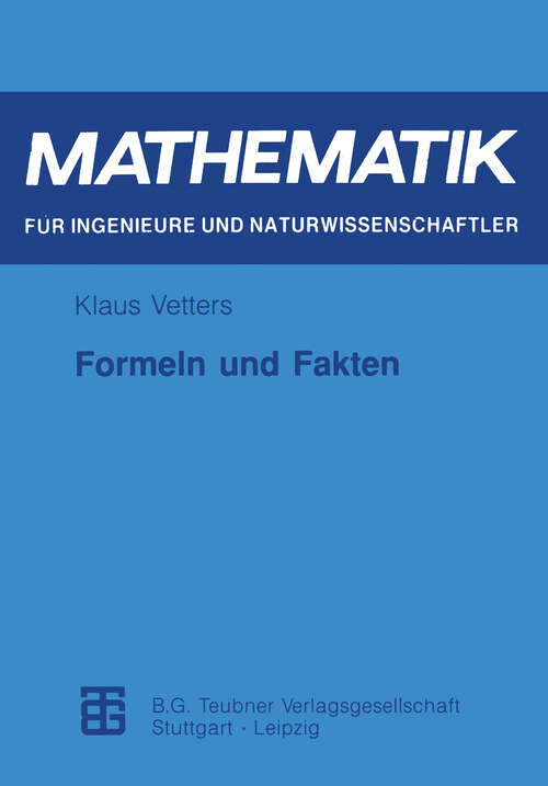 Book cover of Formeln und Fakten (1996)
