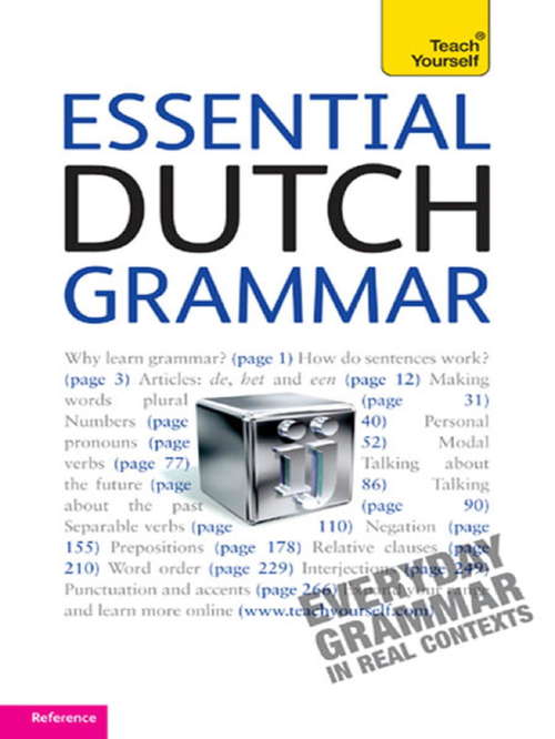 Book cover of Essential Dutch Grammar: Teach Yourself (2) (Teach Yourself Language Reference)