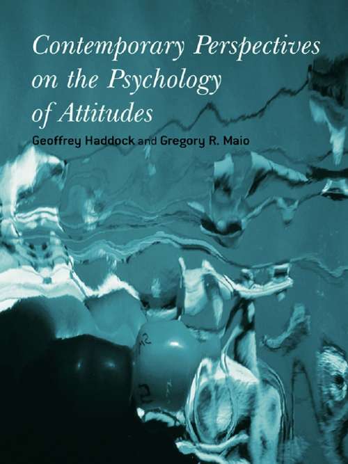 Book cover of Contemporary Perspectives on the Psychology of Attitudes