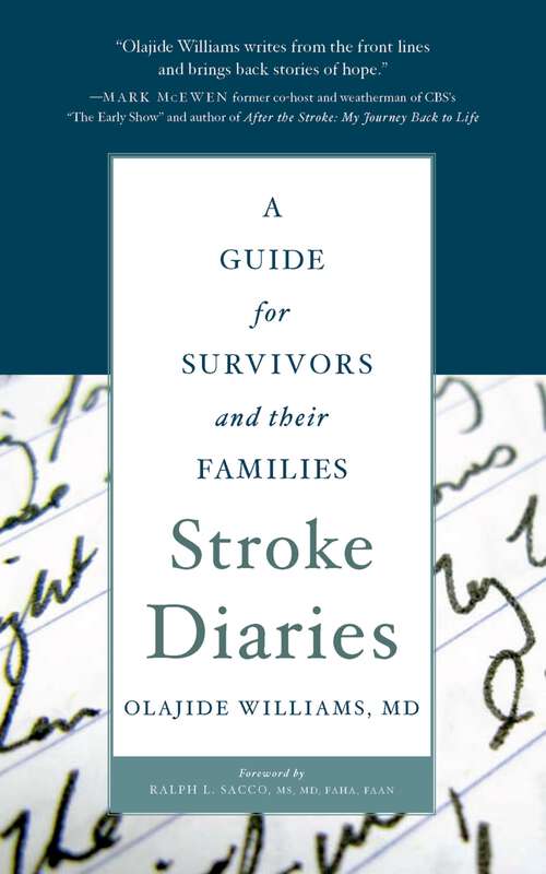 Book cover of Stroke Diaries: A Guide for Survivors and their Families