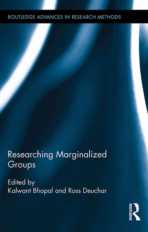 Book cover of Researching Marginalized Groups (Routledge Advances in Research Methods)