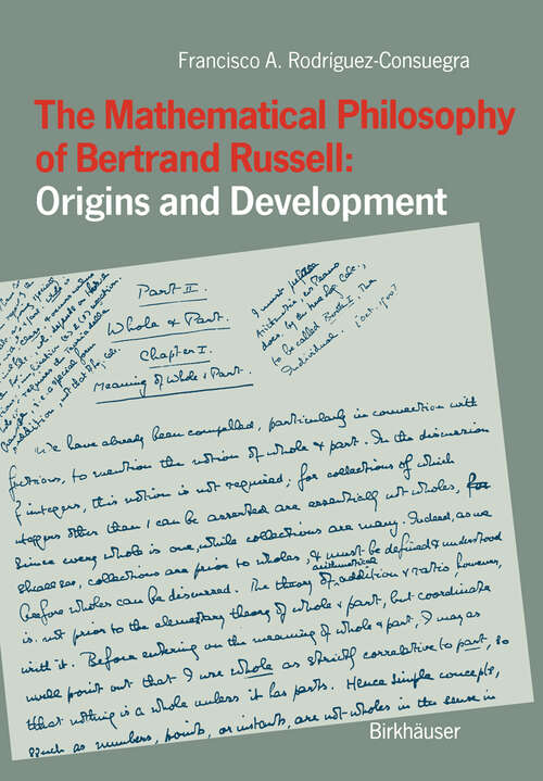 Book cover of The Mathematical Philosophy of Bertrand Russell: Origins and Development (1991)