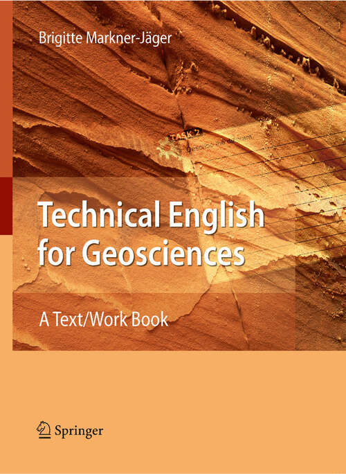 Book cover of Technical English for Geosciences: A Text/Work Book (2008)